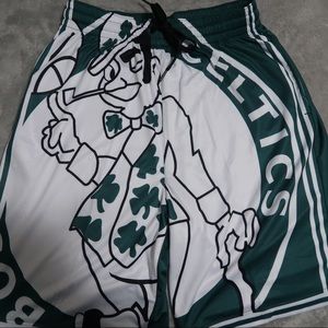 Boston Celtics basketball shorts 2XL NEW